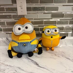 Universal Studios Despicable Me Minion Plush Toys Gus and Kung Fu Bob